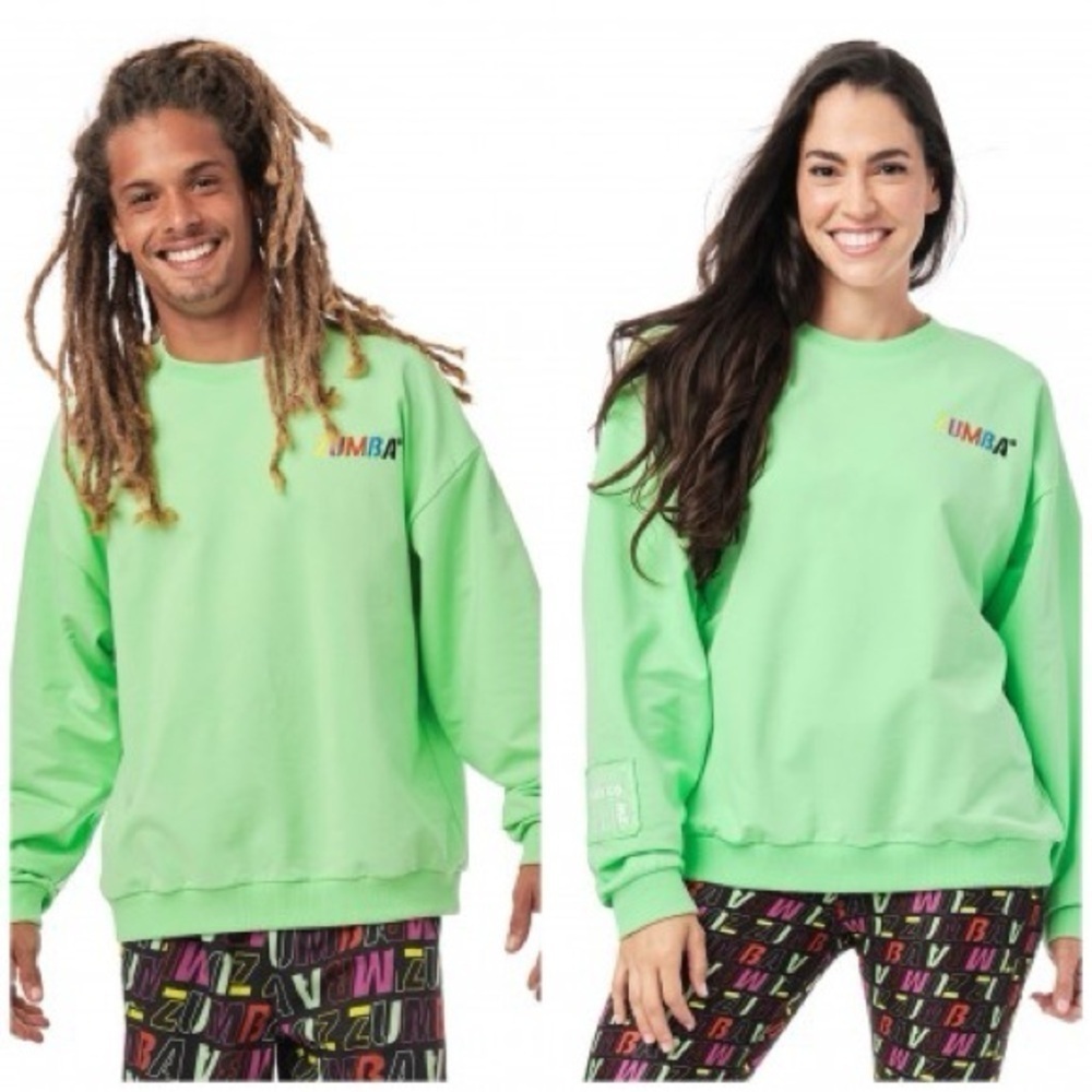 Zumba STEP INTO HAPPY SWEATSHIRT medium
